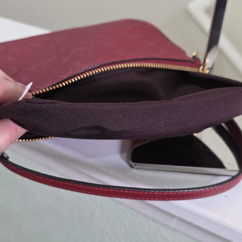 Coach C7362 Signature Dark Red 1941 Leather Nolita 19 Minibag EUC - Picture 16 of 17